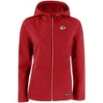 thumbnail image 2 of Women's Cutter & Buck Red Kansas City Chiefs Evoke Eco Softshell Recycled Full-Zip Hooded Jacket, 2 of 3