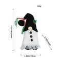 thumbnail image 3 of Faceless Snowman Plush Decor - Mini Soft Christmas Shelf Buddy & Tabletop Snowman multicolor, 3 of 6