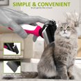 thumbnail image 6 of 2 in 1 Professional Grooming Rake for Cats & Dogs-Dematting Comb for Easy Mats & Tangles Removing,Hair Removal Cleaner for Pets(Rose), 6 of 7
