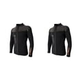 thumbnail image 1 of Wosthever Top de neopreno de 3 mm Trajes de neopreno Chaqueta con cremallera frontal de manga larga Surf Buceo Type1 NO1, 1 of 4