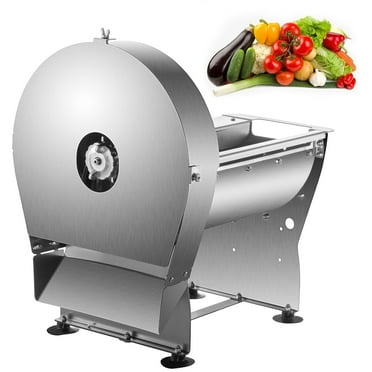 Electric Food Slicer, 0-0.4 in Adjustable Thickness Slicer Machine with Removable 10in Stainless Steel Blade and Food Carriage Deli Slicer, Vegetable/Fruit Jerky Meat Slicer Non-Slip feet Silver