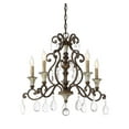 thumbnail image 3 of Savoy House St. Laurence 5 Light Chandelier in New Tortoise Shell with Silver, 3 of 7