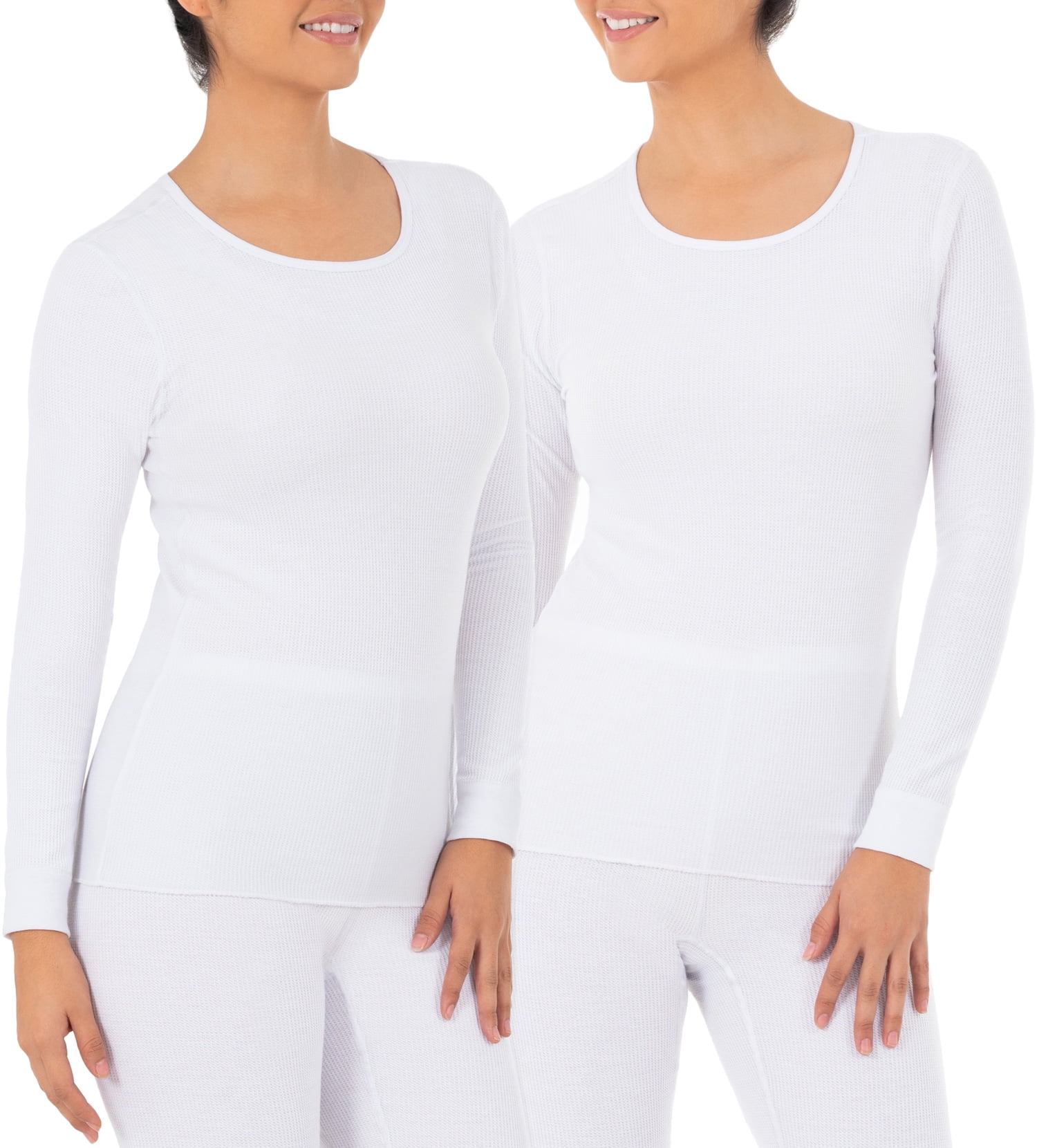 Fruit of the Loom Women's and Women's Plus Long Underwear Waffle Crew