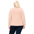 thumbnail image 3 of Moa Collection Women's Plus Size Casual Long Sleeve Drape Open Front Cardigan, 3 of 6