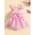 thumbnail image 4 of xiaxaixu Bébé Filles Robe Romper, Sans Manches Broderie Papillon Tulle Patchwork Body Vêtements d'Été, 4 of 9