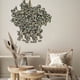 thumbnail image 4 of Adorno de pared verde artificial, adorno de pared con flores de plástico, decoración de pared verde artificial, arte de pared con plantas de hojas grandes, decoración fácil para el hogar,, 4 of 9