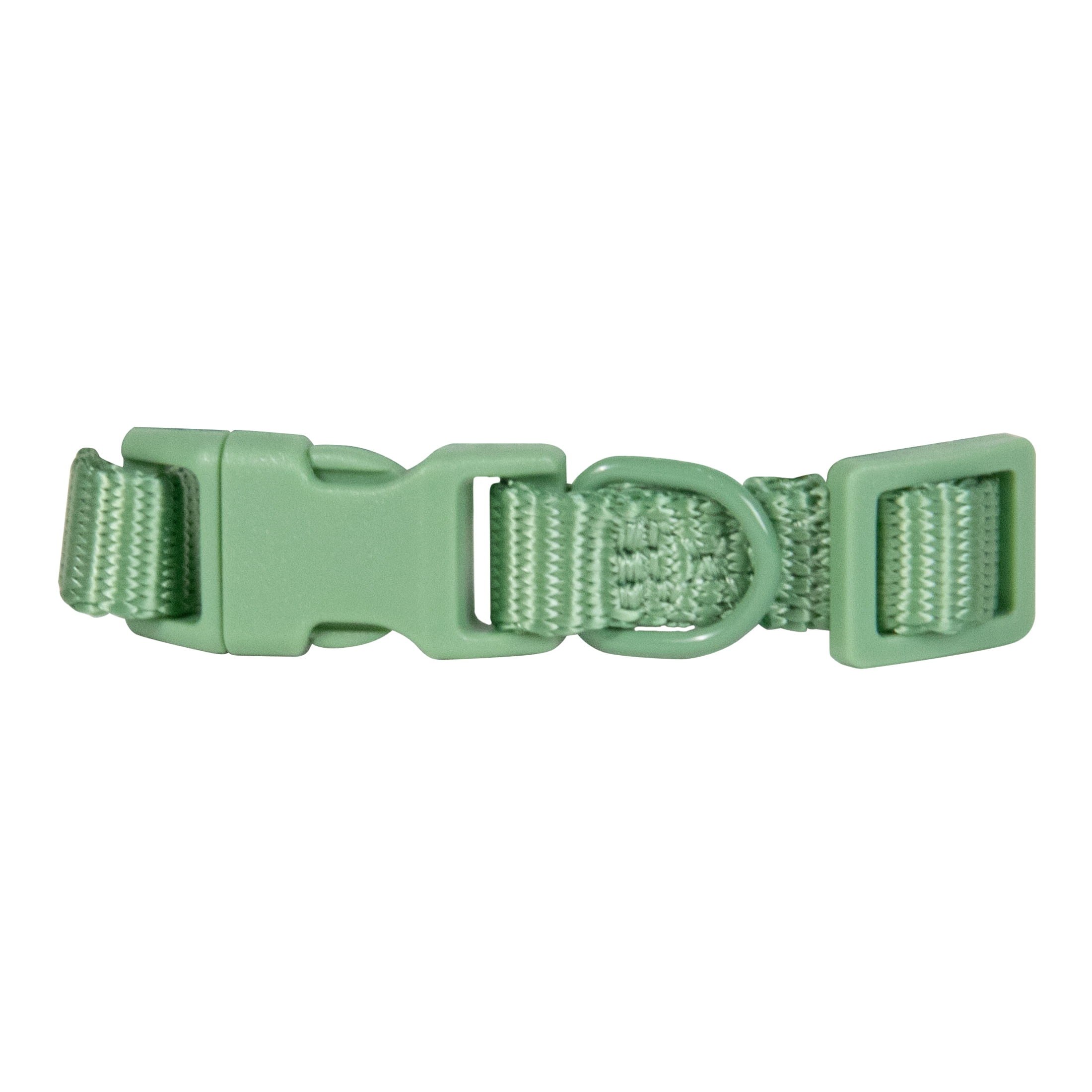 Vibrant Life Polyester Adjustable Collar for Dogs, Sage Green, X-Small