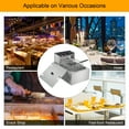 thumbnail image 3 of ROVSUN 11.4QT Commercial Electric Deep Fryer Stainless Steel W/ Timer Basket Kitchen Countertop 2500W, 3 of 8