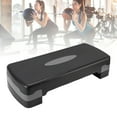 thumbnail image 1 of Exercise Step Platform, ABS Adjustable Height Effective Multifunctional Practical Aerobic Exercise Step Platform  for Hip Training Black Grey, 1 of 7