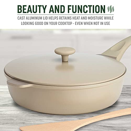 Goodful RNAB09L3GMQPL goodful all-in-one pan, multilayer nonstick,  high-performance cast construction, multipurpose design replaces multiple  pots a