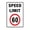 Color2, variant on Speed Limit 60 Kph Tin Sign Warning Metal Sign Vintage Sign Wall Decor for Home Farm Bar Coffee Shop Club Decoration 8x12 Inch