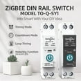 thumbnail image 3 of Tuya Zigbee Smart Circuit Breaker With Metering 1p 63a Din Rail For Smart Home Wireless Remote Control Switch By Smart Life App, 3 of 5