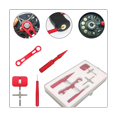 thumbnail image 3 of Reel Repair Tool Kit for Fishing Reel Removal Ball Bearing Maintenance Spool Disassembling Wrench Fishing Tools Red, 3 of 7