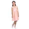 thumbnail image 5 of renvena Girls Toddler Kids Flower Chiffon Pleated Bridesmaid Wedding Pageant Party Dress, 5 of 7