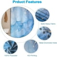 thumbnail image 4 of Blue Marble Shower Curtain Set for Kids Bathroom Abstract Luxury Waterproof Fabric RV Stall Home Decor Modern Farmhouse Watercolor Room Partition for a Playful Yet Elegant Look Includes Hooks (72"x84, 4 of 6