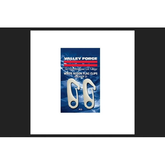 Valley Forge FC2 2-1/2" Nylon Flag Pole Snap Hooks 2 Count