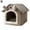 Gray rabbit, variant on Cat Bed Cave, Cute Bear Shape Cat Houses for Indoor Cats, Cat Caves for Indoor Cats, Cat House Cat Tent with Removable Cushion Pillow, Cat Condo Cat Cave for Kittens% Puppy U1L3