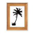 thumbnail image 1 of Coconut Tree Beach silueta negra Escritorio Marco de fotos de madera Pantalla Imagen Arte Pintura Múltiples conjuntos, 1 of 4