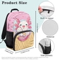 thumbnail image 7 of Yuyamidu Axolotl Backpack for Girls School Book Bag Heavy Duty Bookbags Outdoor Casual Travel Shoulder Daypack with Adjustable Straps Primary School Knapsacks, 7 of 7