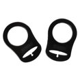 thumbnail image 4 of Paquete de 10 Anillos de Soporte Adaptador de Silicona Estilo Botón para Clips de Cinta para Chupete de Bebé / NUK Negro Sunnimix Anillos de silicona para chupete, 4 of 7