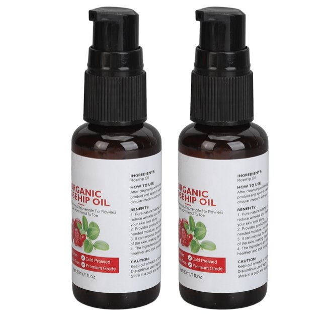 Suero Facial De Aceite De Rosa Mosqueta, Aceite De Equilibrio Hidratante, 2 Piezas, 30 Ml, Aceite De Rosa Mosqueta Que Desvanece Las Líneas Finas Para Las Arrugas