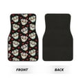 thumbnail image 2 of Honeii PUG Print Car Foot Mat Four-Piece Set - Front & Rear Universal Car Floor Mats for SUVs, Trucks, Sedans, 2 of 7