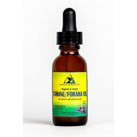 Tamanu / foraha oil organic unrefined virgin cold press pure 1 oz glass dropper