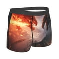 thumbnail image 3 of Daiia Fire Sky Dragon Men's Underwear Boxer Briefs, Cotton Stretch Moisture-Wicking Underwear-X-Large, 3 of 9