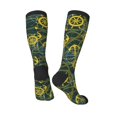 thumbnail image 5 of Lsque Marine Anchors And Compass Printed Crew Socks Men's Women's LightWeight Thin Casual Calf Socks ,Knee High Socks,Cotton Socks, 5 of 9