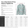 thumbnail image 6 of Logiee Gouache Flowers Print Men's Women Light Jacket Full Zip Sun Protection Hoodie Long Sleeve Sun Shirts for Men Hiking Fishing Zip Pockets-Small, 6 of 8