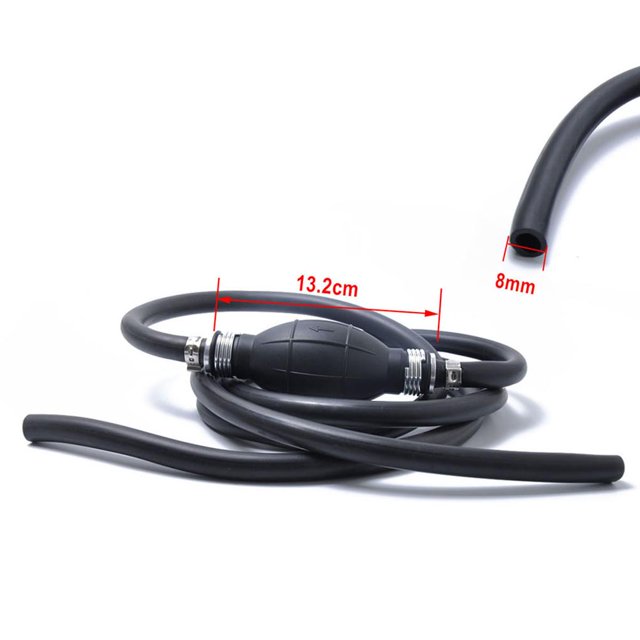 Conjunto De Línea De Combustible De 44697 Pulgadas Y 8Mm Con Bombilla De Imprimación, Bomba Manual De Goma Para Coches, Barcos Marinos, Vehículos Recreativos, Tractores Universales Moyic VI003058-00