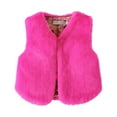thumbnail image 4 of Toddler Girls Fuzzy Vests Pink Vest Kids Warm Winter Clothes for 3-4 Years Old Girls, 4 of 4