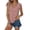 Hot Pink, variant on Womens Summer Tops Women's T-Shirts Women's Summer Tops Lace Patchwork V Neck Button T Shirts Short Sleeve Tops Loose Casual Tee Black M