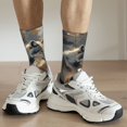 thumbnail image 6 of Vsdgher Wolf Family Winter Wonderland Crew Socks for Men & Women, Breathable Casual Athletic Ankle Socks, 6 of 6
