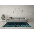 thumbnail image 3 of Ahgly Company Indoor Rectangle Abstract Light Blue Modern Area Rugs, 7' x 9', 3 of 4