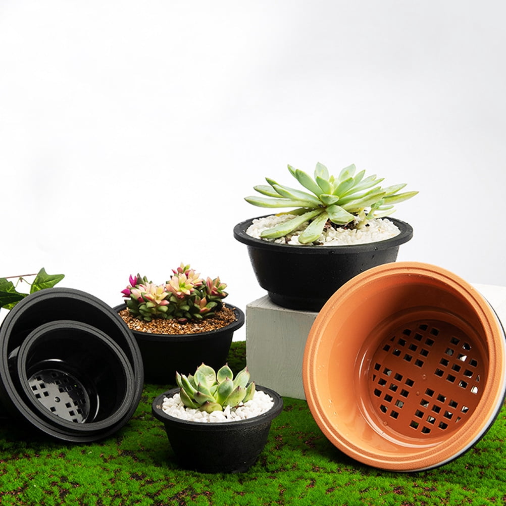36 Pcs  Gardening Flower Pot Hollow Bottom Flower Planting Pots Flower Plant Container