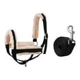 thumbnail image 2 of Cabestro para vacas con cuerda guía, accesorios para bridas de , cabestro práctico para terneros, ajustable para burros, toros, potros y cabras. Negro S, 2 of 8