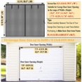thumbnail image 2 of Garage Door Screen 1 Car 8x8ft Garage Screen Door Mesh, Upgraded Fiberglass Stronger Than PET and Polyester, Patio/Porch/Balcony Door Screen 8x8 ft, Heavy Duty Weighted Bottom & Magnetic Closure, 2 of 4