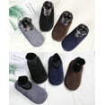 thumbnail image 7 of Men's Velvet Slipper Socks with Grips Non Slip Soft Cozy Fleece Lined Socks for Cold Winter, 7 of 7