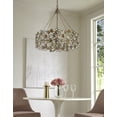 thumbnail image 5 of Trend Lighting TP10002ASL Vitozzi 4-Light Antique Silver Leaf Chandelier, 5 of 7
