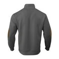 thumbnail image 3 of Dwelliawo Mens Sweater Button Outdoor Stand Collar Knitted Sweater Elbow Patches Winter Long Sleeve Pullover Sweater Dark Gray 2XL, 3 of 6