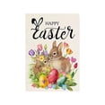 thumbnail image 2 of QuanTara Double-Sided Easter Garden Flag, 11.8"x17.7" Outdoor Spring Yard & Patio Decoration, Burlap Linen Banner for Easter Basket Fillers, Home Party Decor, 2 of 6