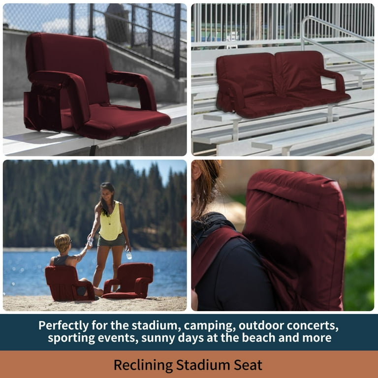 HITORHIKE Stadium Seat for Bleachers with Back Support and Cushion Inc –  Hitorhike