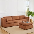 thumbnail image 2 of CHITA Oversized Modular Sectional Sofa Set with Storage Ottoman,Extra Large L Shaped Sofa Couch with Reversible Chaise,4 Seat Modern Modular Sofa for Living Room,Terracotta,112 inch Width, 2 of 13