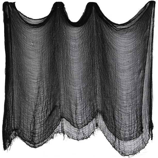 Suministros y decoraciones para fiestas de Halloween gasa espeluznante decoración gigante cortina puertas entradas ventanas cubierta aterradora gasa decorativa Adepaton 2034492