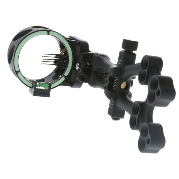 TRUGLO Veros 5-Pin Archery Bow Sight Adjustable Right & Left Hand, Black, TG5105