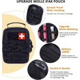 thumbnail image 2 of Bolsa de primeros auxilios Molle para mochila de chaleco de cinturón táctico, bolsa de bolsa médica pequeña táctica EMT solamente ShuxiuWang 1327533077255, 2 of 5