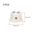 thumbnail image 2 of Uxcell 6.4mm Eje de agujero Potenciómetro Control de volumen perillas de efecto Pedal perillas blancas 5 piezas, 2 of 3