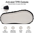 thumbnail image 5 of Ecetana Womens Fuzzy Memory Foam House Slippers Open Toe Slip On Indoor Shoes, 5 of 7