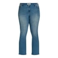 thumbnail image 5 of Madden NYC Women’s and Women’s Plus Bootcut Rhinestone Jeans, 32” Inseam, Sizes 00-3X, 5 of 5